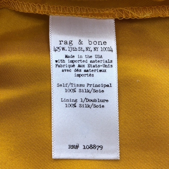 Rag & Bone Old Gold Silk Dune Romper NWT - Picture 8 of 9